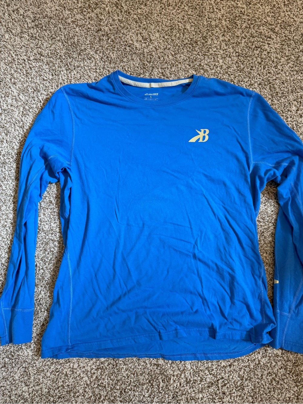Brooks Royal Blue Long Sleeve Performance Tee